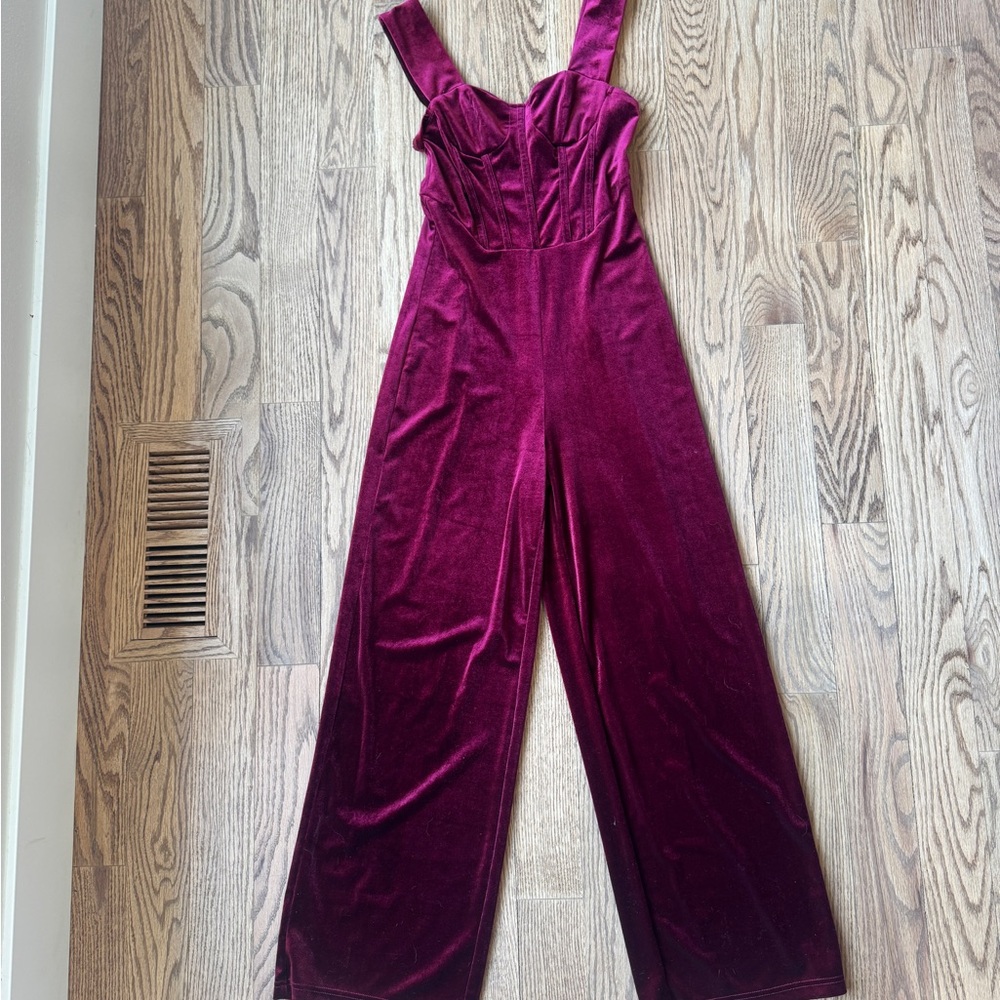 Cider Velvet Wine Jumpsuit